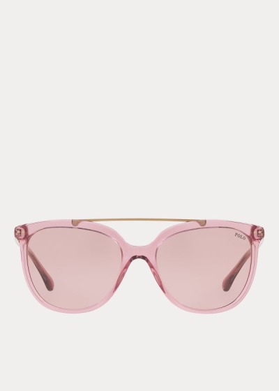 Gafas De Sol Polo Ralph Lauren Mujer Rosas Oscuro - Metal-Frame Square - ROBVQ1496